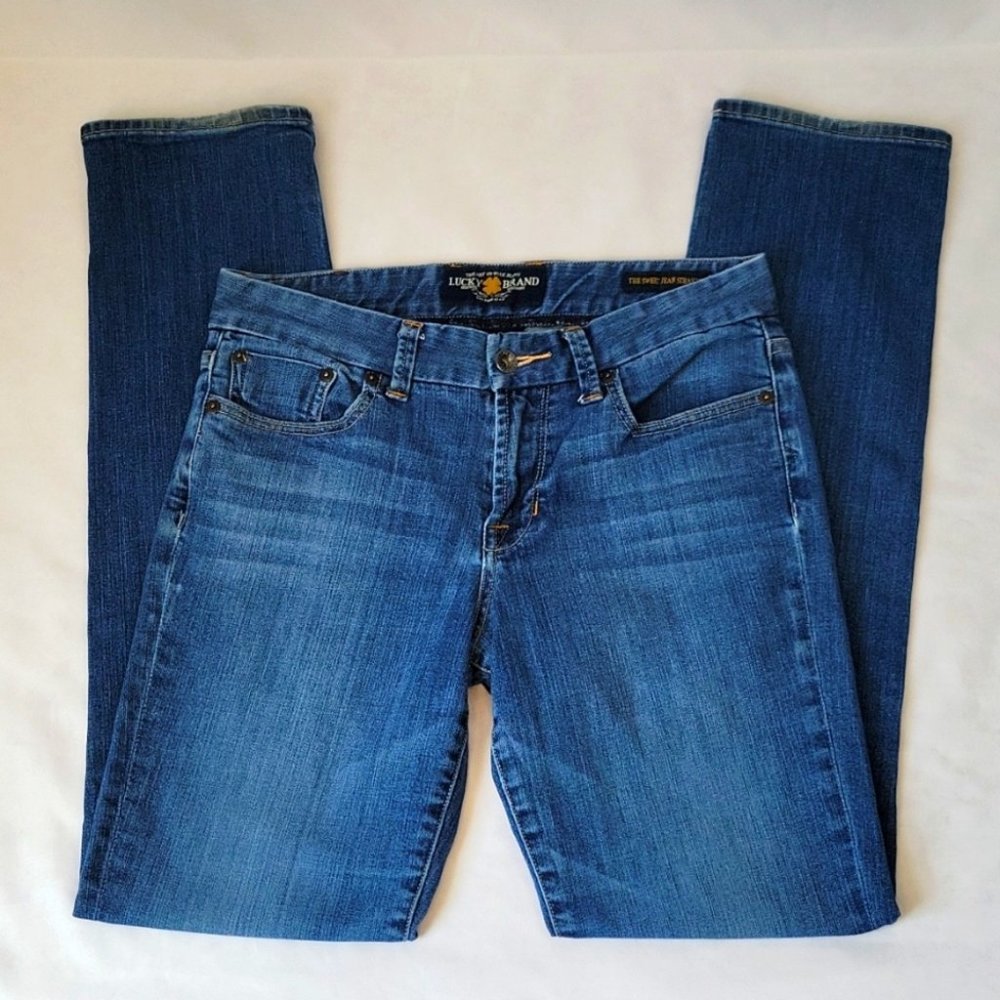 Lucky Brand Sweet Jean Hi Rise Straight Leg Size 6/28 - Picture 5 of 12